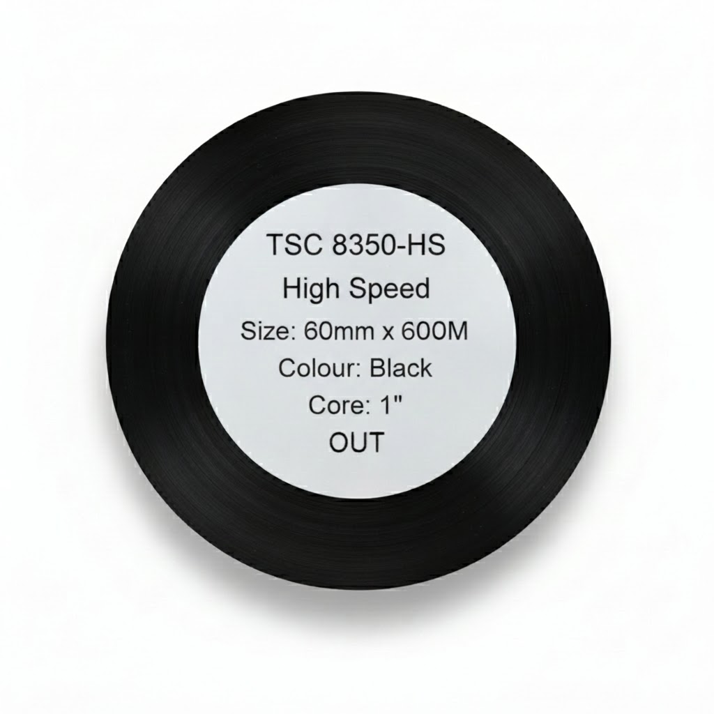 Риббон TSC 8350-HS 60мм*600м, black, high speed, out, 1" (6 штук)